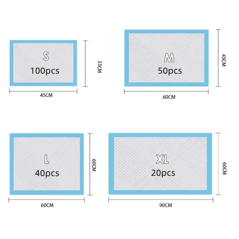 Super Absorbent Pet Diaper Dog Training Pee Pads Disposable Healthy Nappy Mat For Cats Dog Quick-dry Ai-TechWorld 