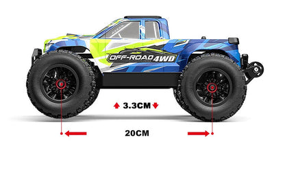 HYPER GO MJX 14207 14208 1/14 RC Car 41-53km/h Brushless 2.4G Remote Control 4WD Off-road High Speed RC Car Truck Hobby Toy Ai-TechWorld 