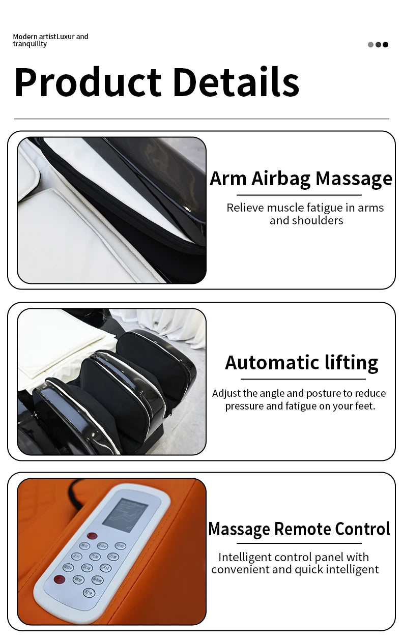 Salon Head Spa Synthetic Leather Head Therapy Beds Automatic Massage Shampoo Bed Ai-TechWorld 