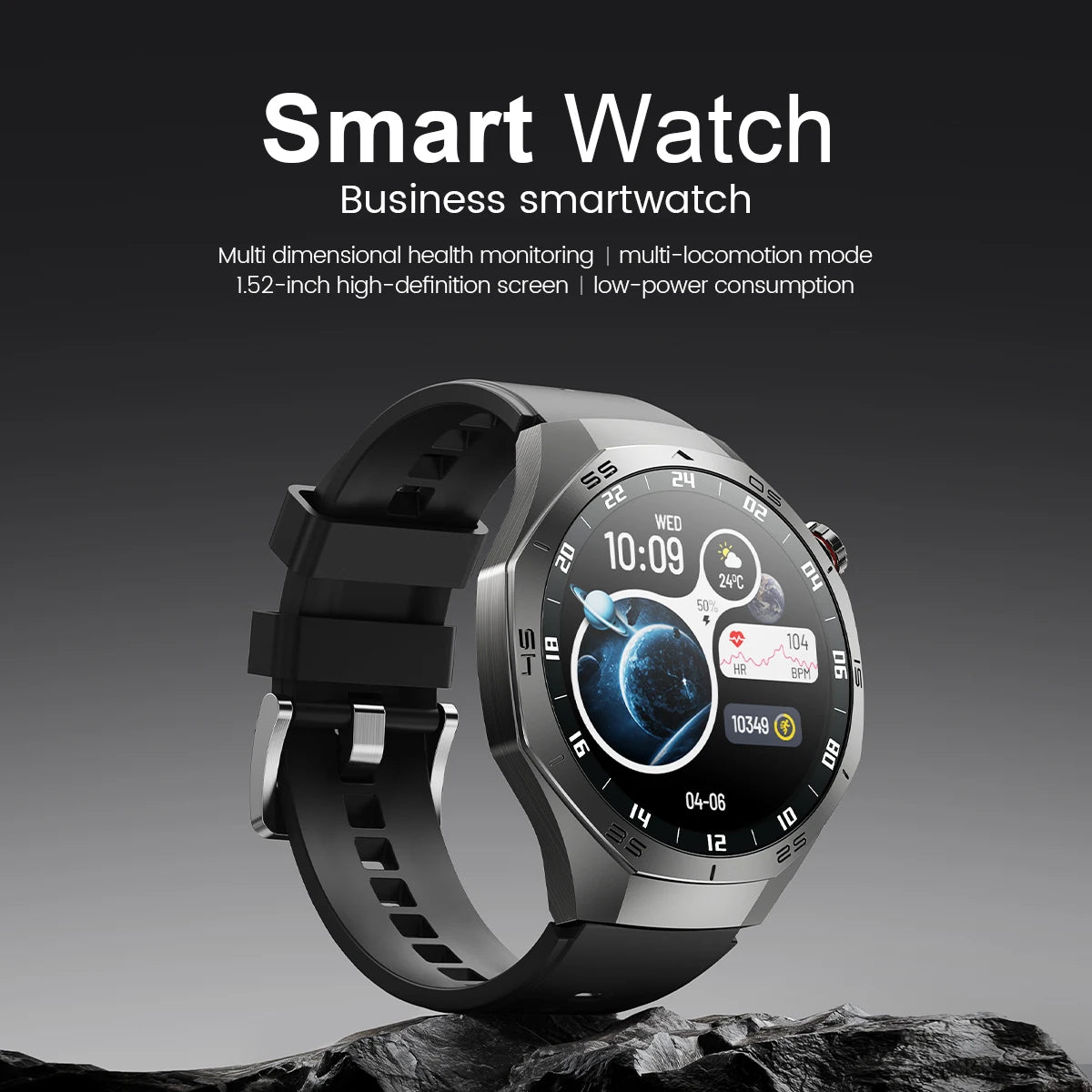 2025New For Android and ios Smart Watch Men AMOLED Screen GPS Motion trajectory Heart Rate Bluetooth Calls SmartWatch Waterproof Ai-TechWorld 