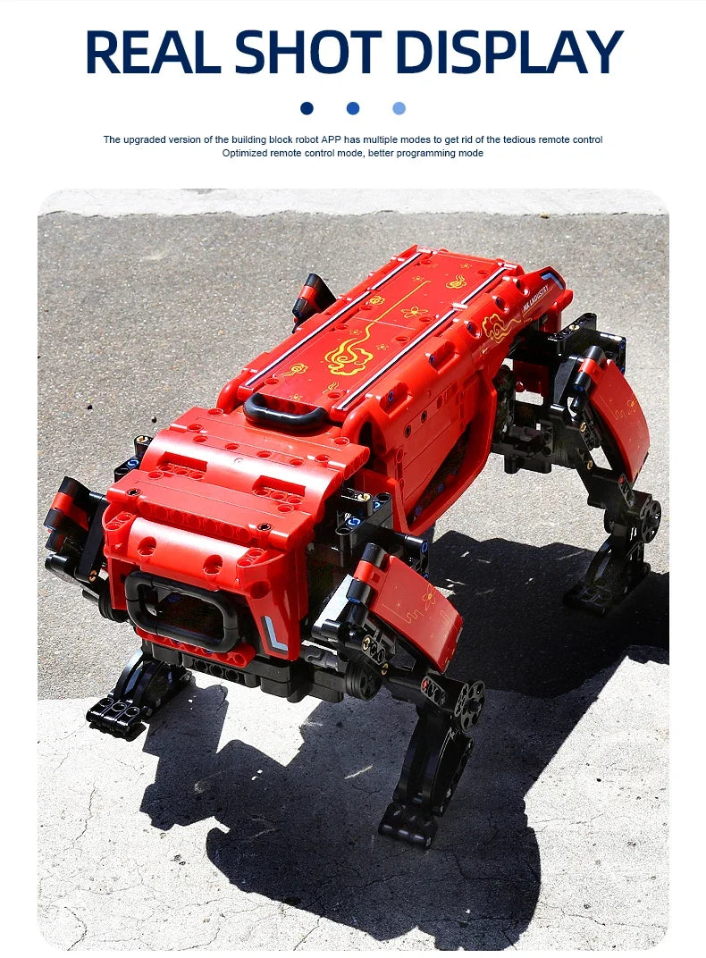 Technical Robot Toys The RC Motorized Boston Dynamics Big Dog Model AlphaDog Building Blocks Bricks Toys for Kid Christmas Gifts Ai-TechWorld 