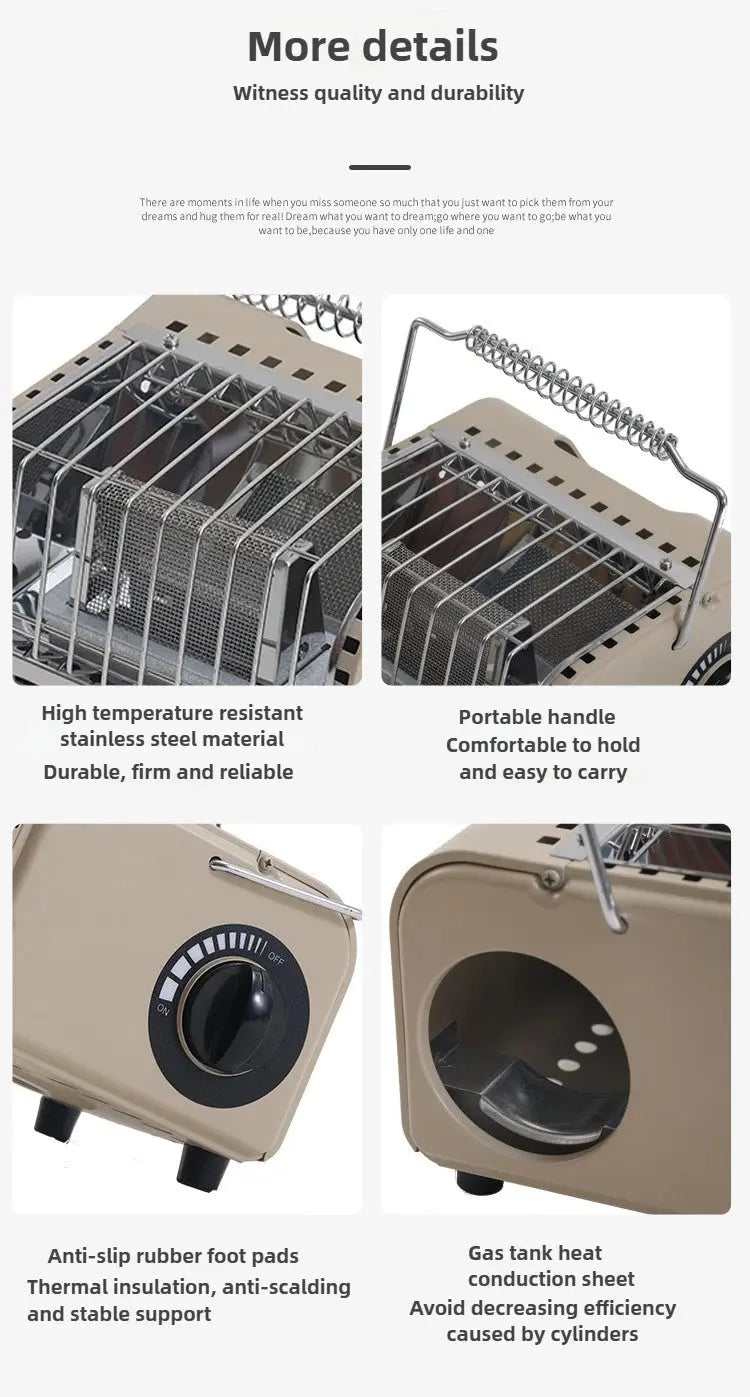 Outdoor Mini Heating Stove Camping Gas Stove Fishing Camping Heater Outdoor Portable Car 2024 Winter Camping Outdoor Supplies Ai-TechWorld 