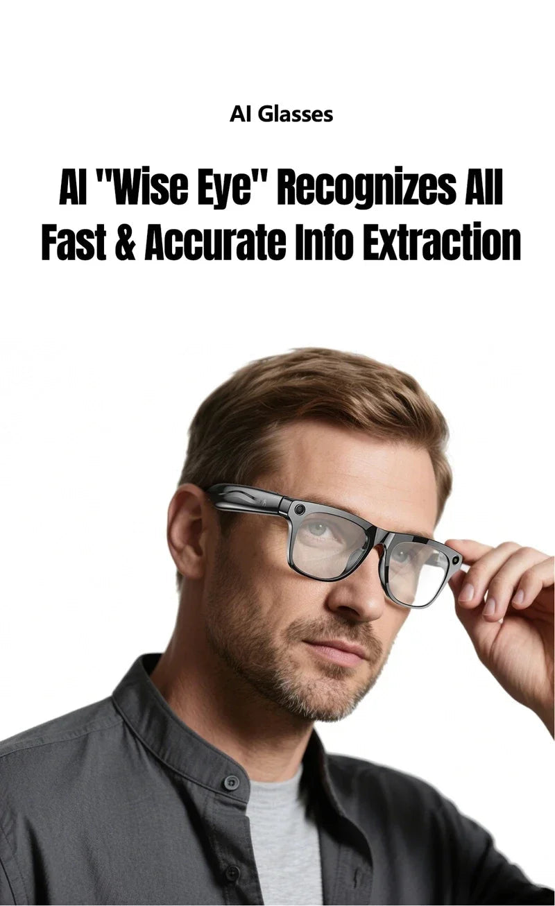 Xiaomi 8K HD AI Smart Glasses Photochromic Multifunction Bluetooth Calling Voice Assistant Music Player Translate Camera Glasses Ai-TechWorld 