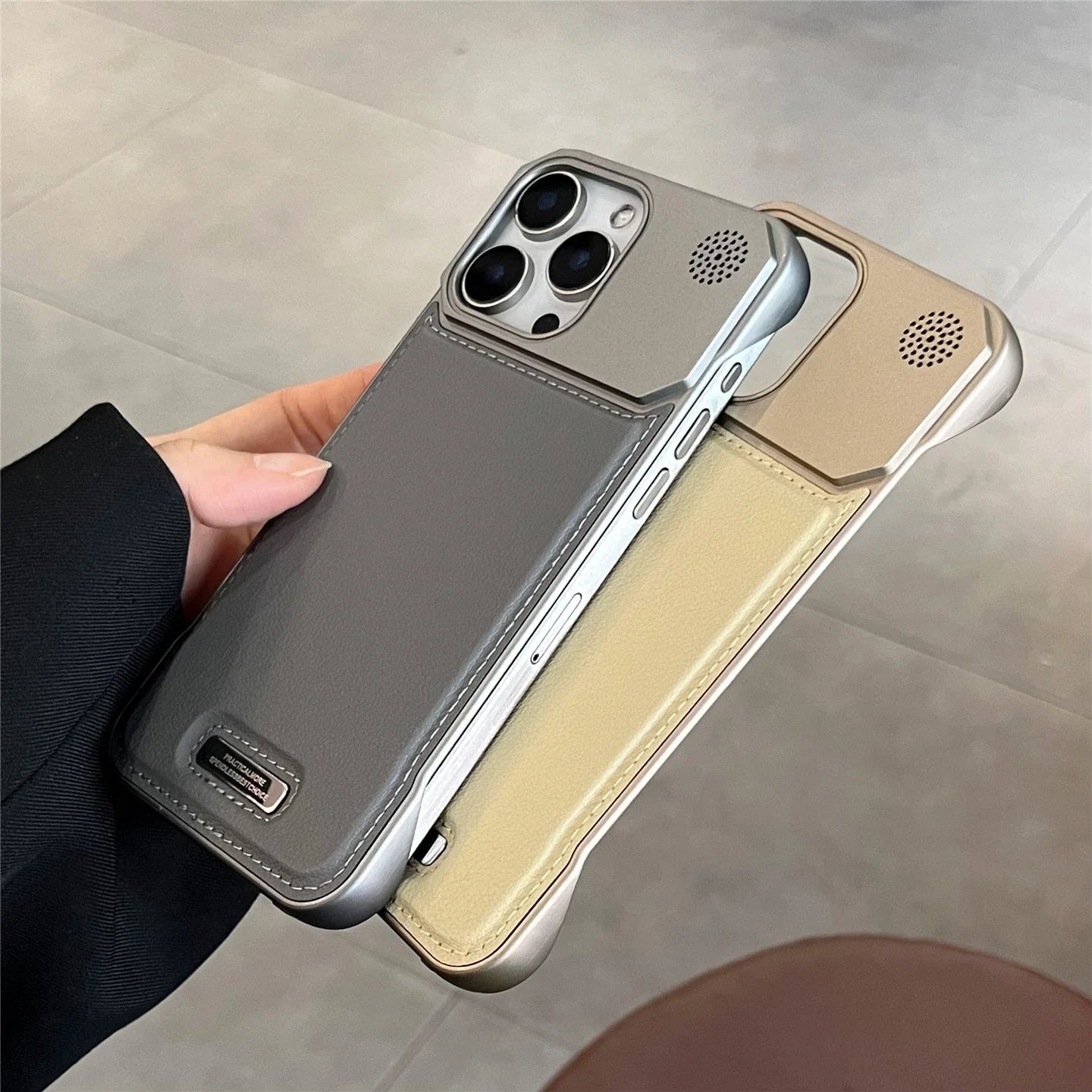 Business Aromatherapy Leather Case for iPhone 17 Air 16 15 14 Plus 13 12 11 Pro Max For Magsafe Magnetic Frameless Armor Cover Ai-TechWorld 