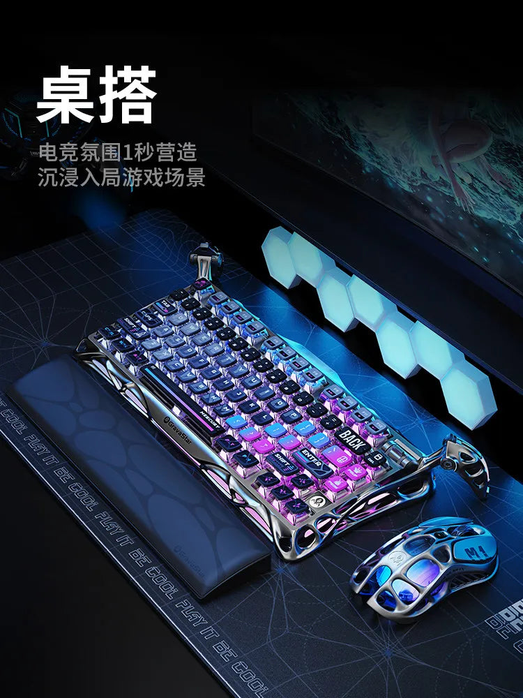 GravaStar K1 Pro Breaking Cocoon Mechanical Keyboards Long Battery Life Wireless Custom Tri-Mode Gaming Keyboard PC E-Sport Gift Ai-TechWorld   ai-techworld