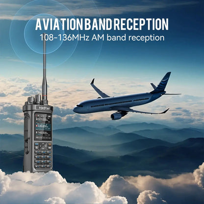 Radtel RT-950 PRO Bluetooth GPS APRS Programmable RGB Screen Frequency FM/SSB+71cm Dual-band 86mhz Ham Handtalkie W/ APP Ai-TechWorld 