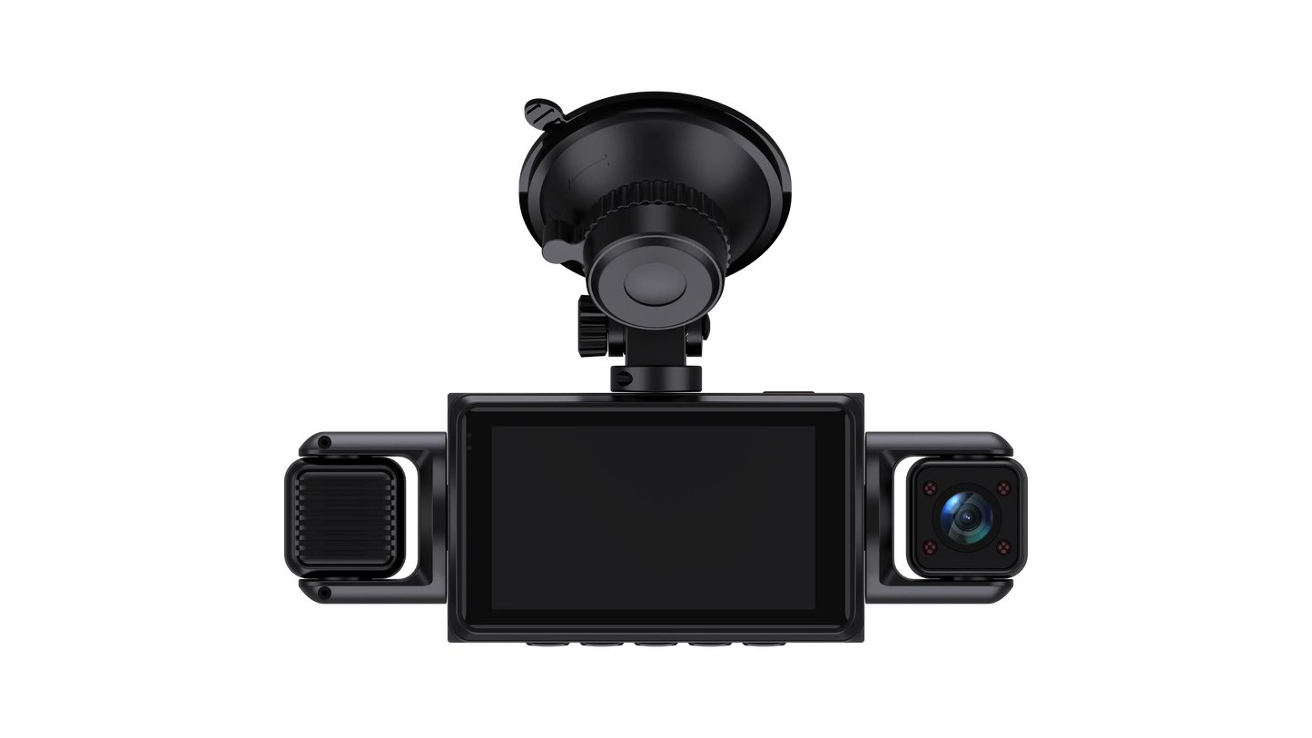 Car Dash Cam 4 Channel Black Box WiFi Driving Camera FHD 1080P Front Left Right Rear Night Vision Loop Recording add Hardwirekit Ai-TechWorld 