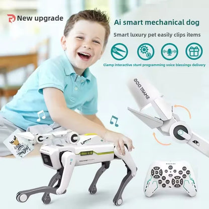 Teeggi Electric RC Intelligent Robot Dog with Clip Multifunction RC Mechanical Dog Educational Toy Bionic Smart Robot Toy Gift Ai-TechWorld 