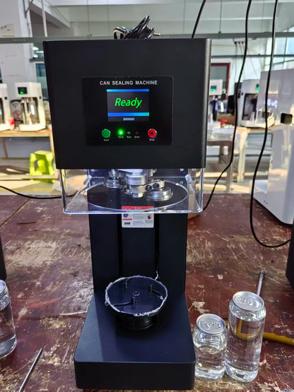 New Technique 5S Intelligent Can Sealing Machine Automatic Lifting And Lowering Non Rotary Plastic PET Tin Jar Beer Cans Seamer Ai-TechWorld 