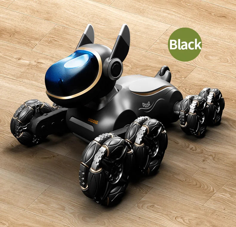 2025 NEW DWI Eight Wheeled Stunt Dog 2.4G Remote Control Intelligent Swing Arm Drift Robot Dog Climbing Car Children's Gift Toy Ai-TechWorld 