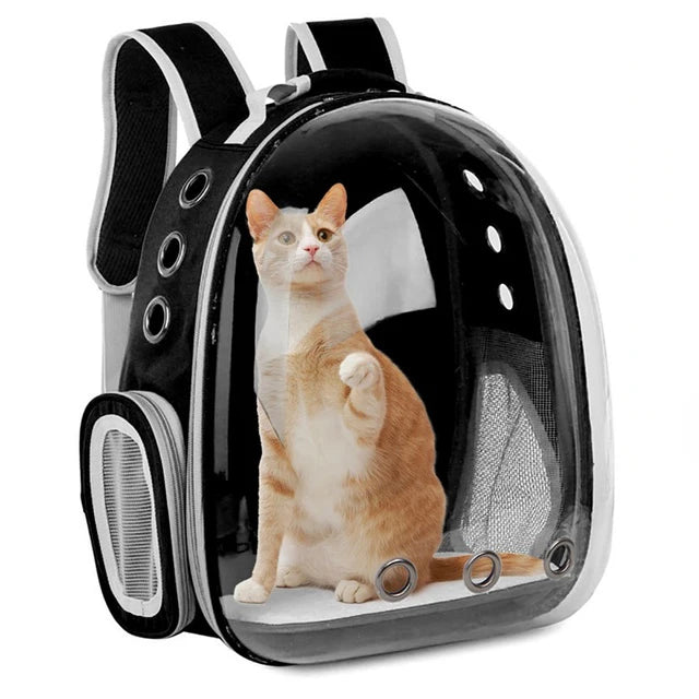 Pet Cat Carrying Bag Space Pet Backpacks Breathable Portable Transparent Backpack Puppy Dog Transport Carrier Space Capsule Bags Ai-TechWorld 