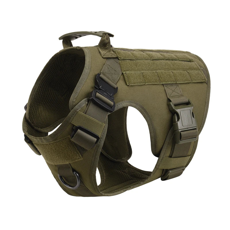 Tactical Military Vest Pet German Shepherd Golden Retriever Tactical  Training Dog Harness and Leash Set For All Breeds Dogs Ai-TechWorld 