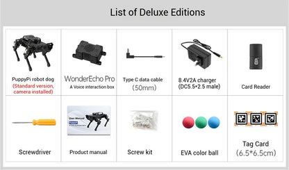 Hiwonder PuppyPi ROS quadruped robot dog, bionics, intelligent programming, AI visual recognition Ai-TechWorld 