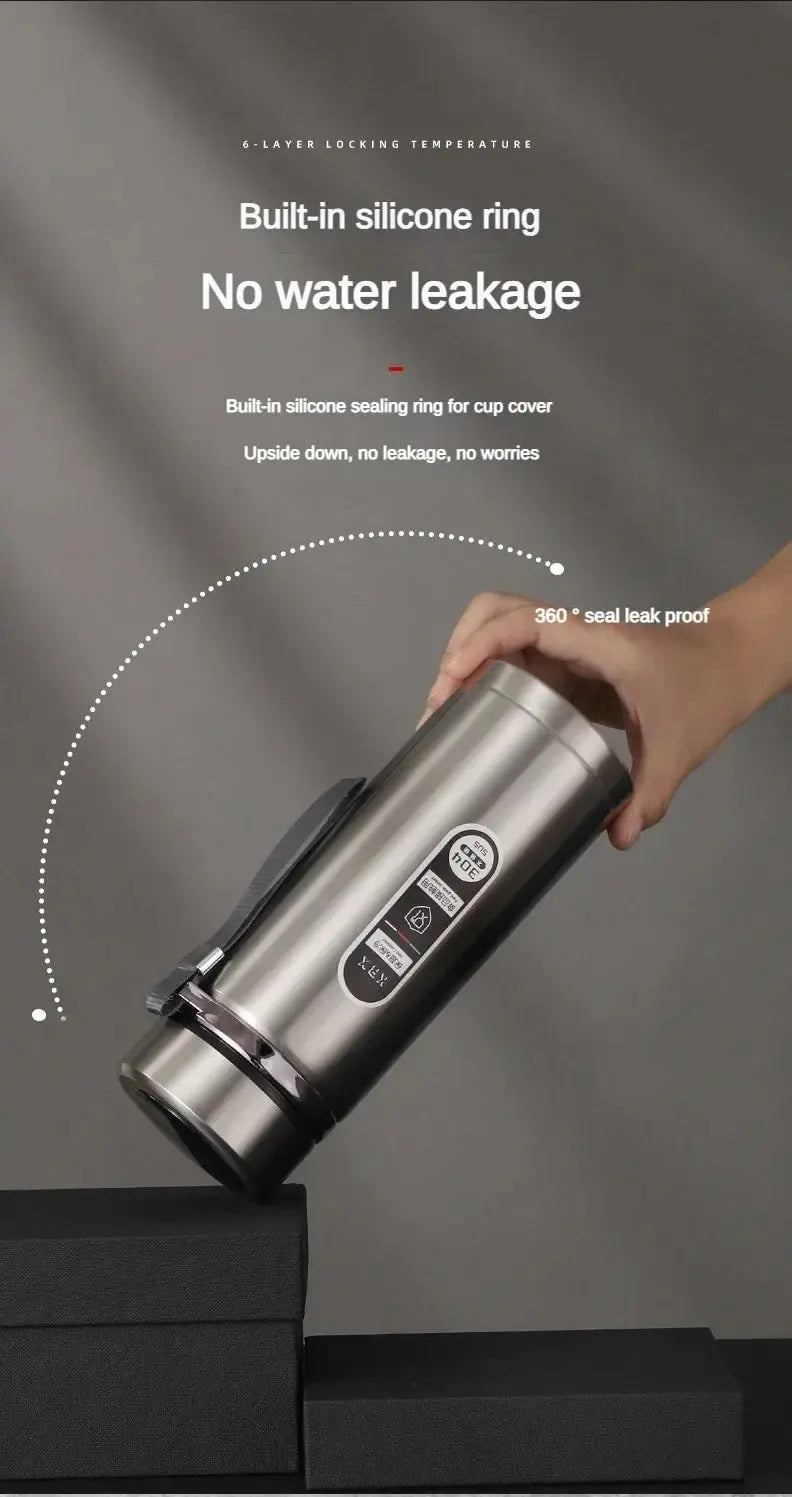 1Liter Stainless Steel Thermos Bottle with LED Temperature Vacuum Flask Ai-TechWorld 