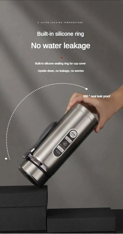 1Liter Stainless Steel Thermos Bottle with LED Temperature Vacuum Flask Ai-TechWorld 