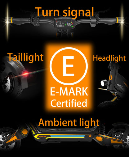 Dual Motor 46mph 80kmh Hydraulic Absorber Brake Powerful Off-road Adult Double Motor Big 60V 11inch Tires Electric Scooter Ai-TechWorld 