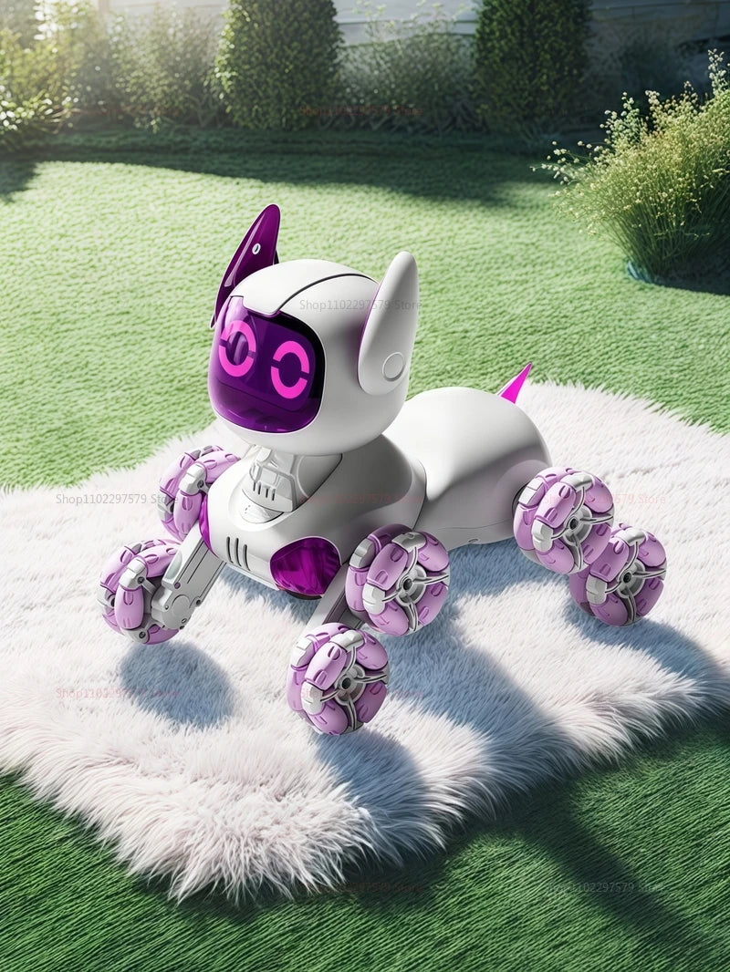 Y9 RC Robot Dog Toy 2.4G Radio Remote Control 8WD Mechanical Pet Dog Touch-sense Music Stunt Electric Toy for Girl Boy Kids Gift Ai-TechWorld 