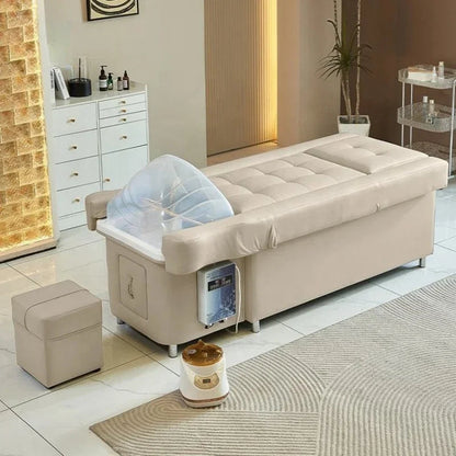 2025 Multifunctional Salon Back Lifting Foot Massage Bed Shampoo Chair Pedicure Head Spa Bed Shampoo Bed Ai-TechWorld 