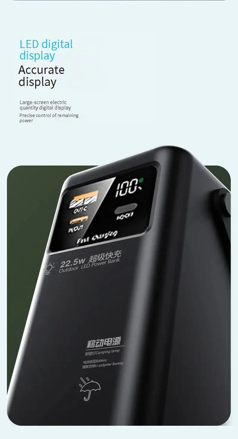 VIVO 80000mAh Power Bank Large Capacity Portable Outdoor Emergency Ai-TechWorld 