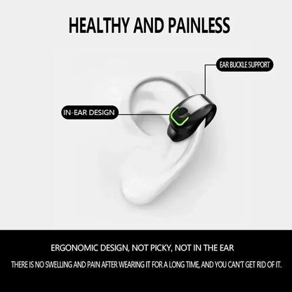 Bluetooth Earphone Clip On Monaural Inear Motion Stereo Bone Conduction Gd28 Business Wireless Earphone Mini Monaural Tws Ai-TechWorld 