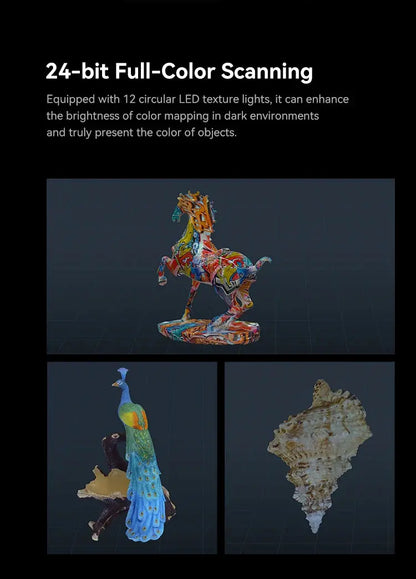 Creality 3D Scanner CR-Scan Raptor Blue NIR Light 0.02mm Accuracy 60FPS Anti-Shake Tracking Scanning Color Scanner for 3D Printe Ai-TechWorld 