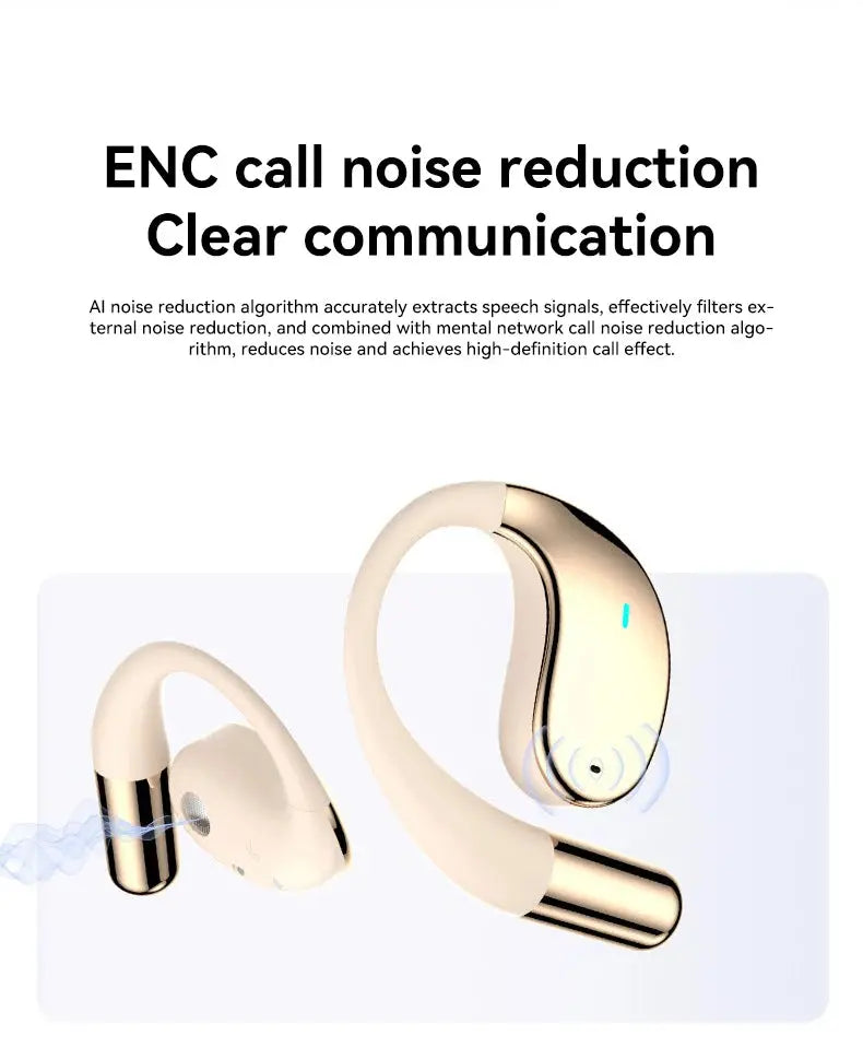 MZYMI Q39 AI Translation Wireless Earphone TWS Ear Hook Sport Running Bluetooth Headset ENC Noise Cancelling Headphone With Mic Ai-TechWorld 