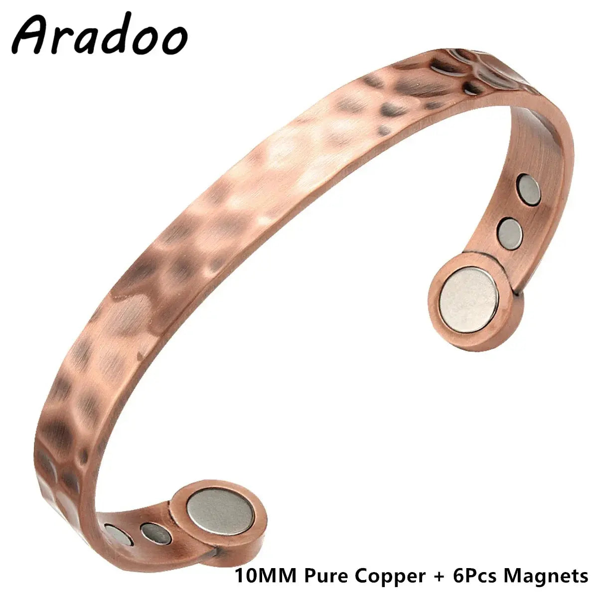 ARADOO Pure Copper Bracelets for Women 3500 Gauss Magnetic Therapy Braided Cuff Bangle Jewelry Gift Ai-TechWorld 