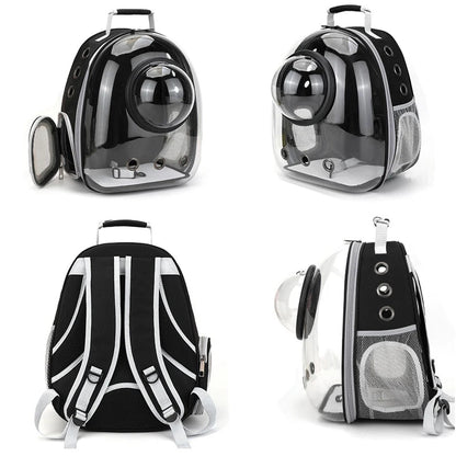 Pet Cat Carrying Bag Space Pet Backpacks Breathable Portable Transparent Backpack Puppy Dog Transport Carrier Space Capsule Bags Ai-TechWorld 