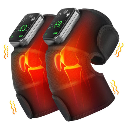 Thermal Knee Massager 3 in 1 Shoulder Knee Elbow Heating Massage Support Brace Rechargeable Vibration Pad Machine Muscle Relax Ai-TechWorld 