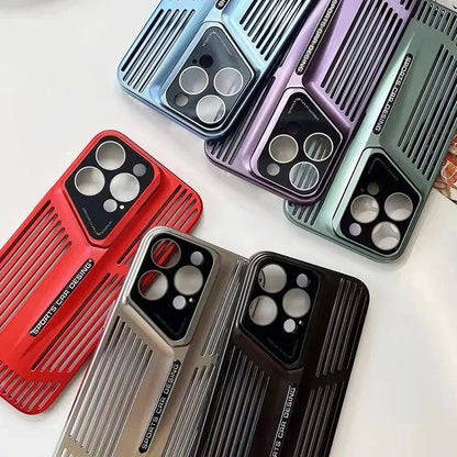 Comes With lLns Film Breathable Heat Dissipation Cooling Cases For iPhone 16 15 Pro Max 14 13 12 11 PC Hard Back Covers Ai-TechWorld 