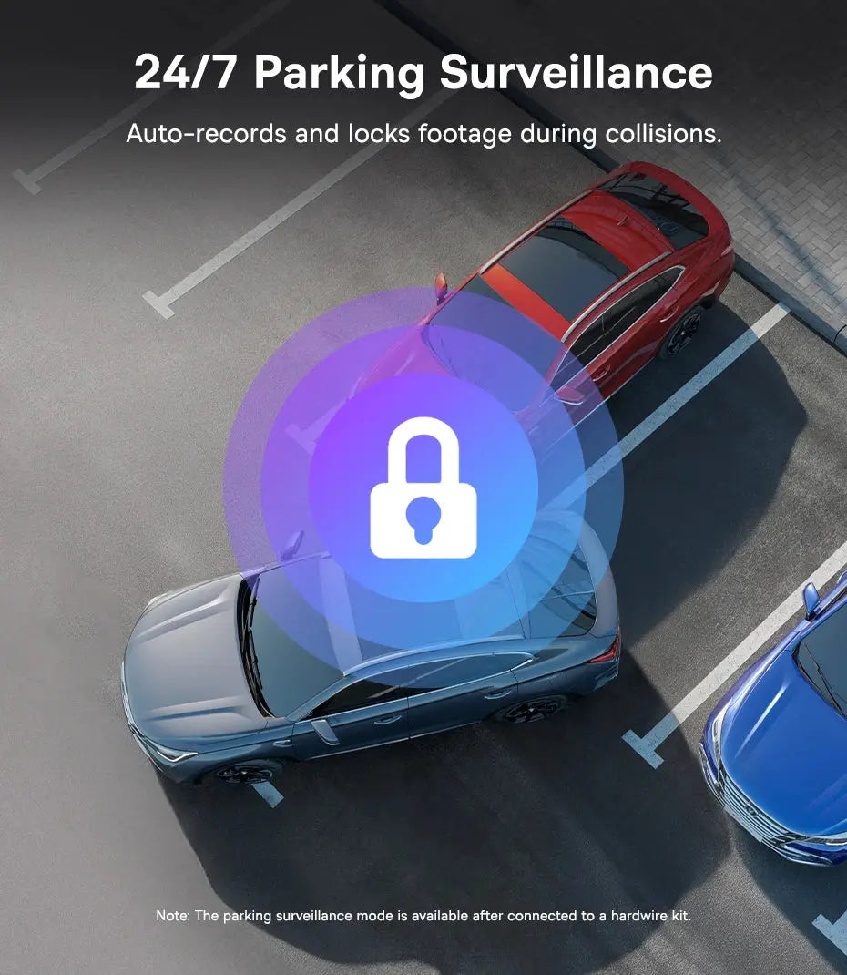 Baseus 3K Dash Cam VD1 Front and Rear Cam HD Built-in GPS Galileo Supercapacitor Car DVR Car Camera Recorder Support 24H Parking Ai-TechWorld 