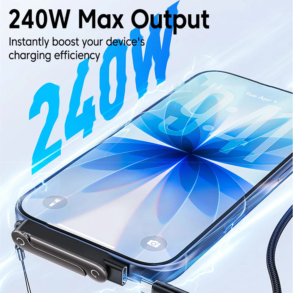 1/2/3PCS Type C Phone Charging Bracket Adapter 240W Fast Charging OTG Type-C Male to USB-C Female Converter With foldable Holder Ai-TechWorld   ai-techworld
