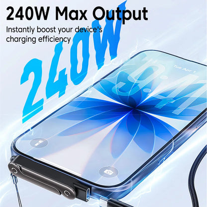1/2/3PCS Type C Phone Charging Bracket Adapter 240W Fast Charging OTG Type-C Male to USB-C Female Converter With foldable Holder Ai-TechWorld   ai-techworld