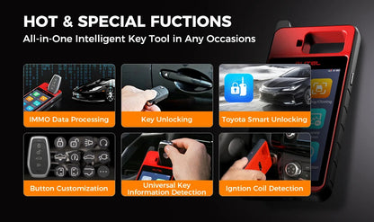 Autel MaxiIM KM100E Key Fob Programmer Immobilizer Tool Key Creation IMMO Learning Chip Read Write Cloning Frequency Detection Ai-TechWorld 