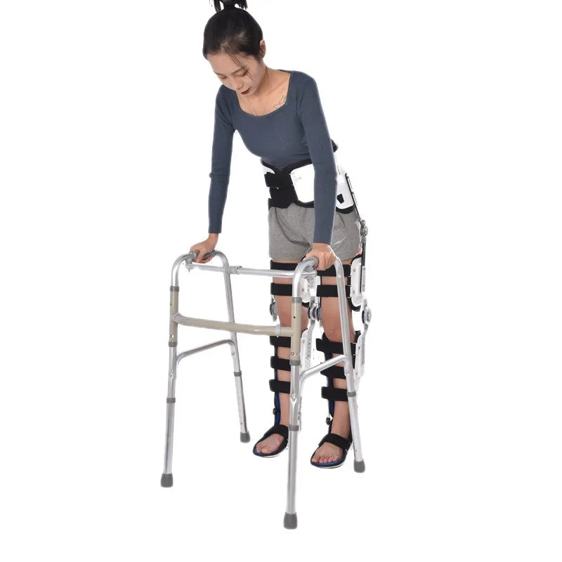 Adult Adjustable Hip, Crotch, Waist, Knee, Ankle and Foot Joint Fixation Brace, High and Low Paraplegic Walking Brace Ai-TechWorld 