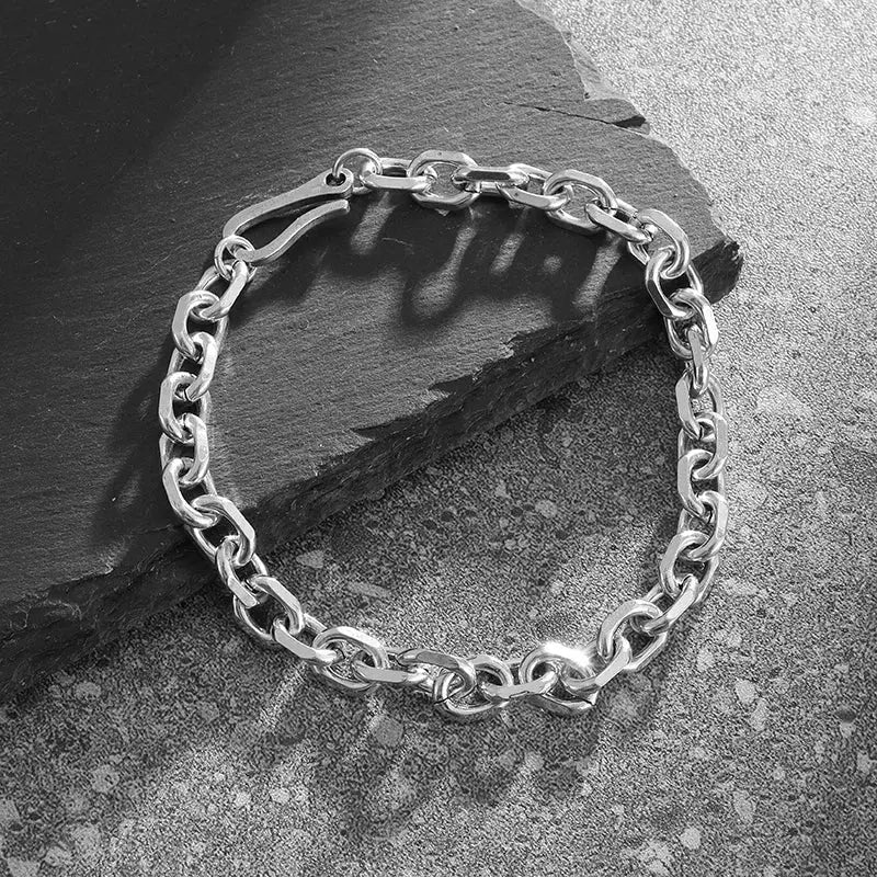 Retro Domineering Lion Head Animal Bracelet for Men Stainless Steel Braided Chain Wristband Bracelet Hip Hop Jewelry Ai-TechWorld 