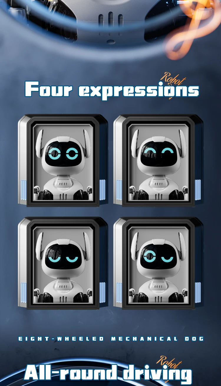 Y9 RC Robot Dog Toy 2.4G Radio Remote Control 8WD Mechanical Pet Dog Touch-sense Music Stunt Electric Toy for Girl Boy Kids Gift Ai-TechWorld 