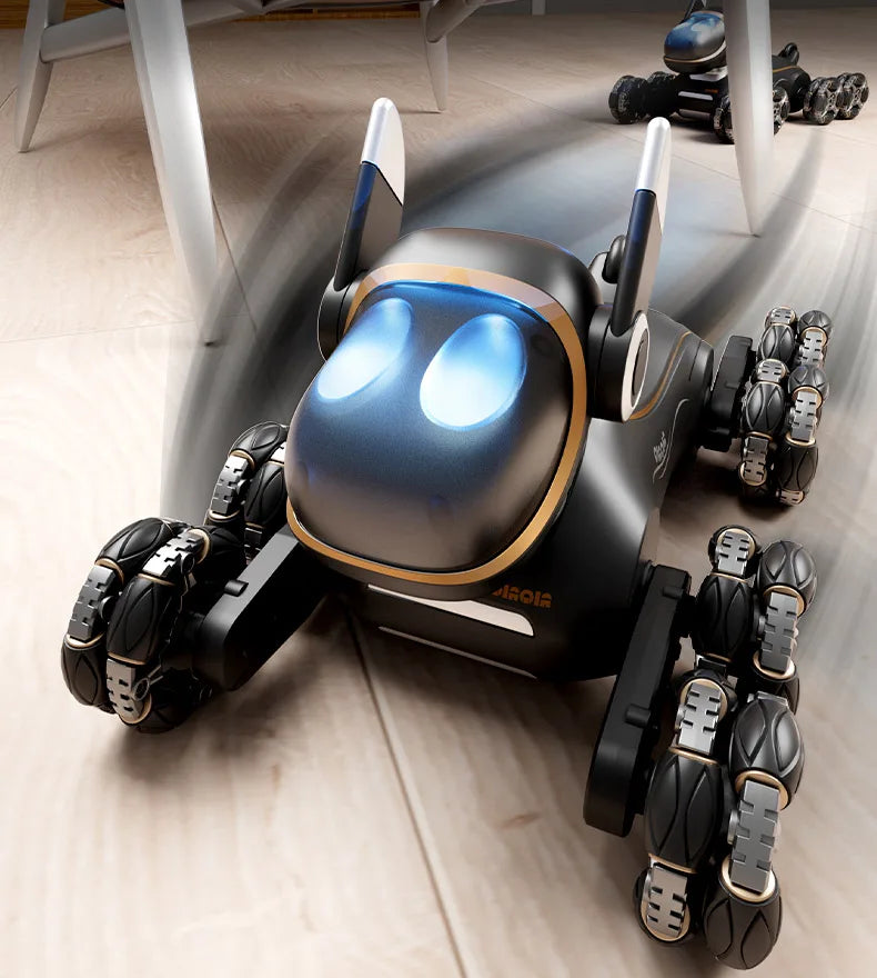 2025 NEW DWI Eight Wheeled Stunt Dog 2.4G Remote Control Intelligent Swing Arm Drift Robot Dog Climbing Car Children's Gift Toy Ai-TechWorld 