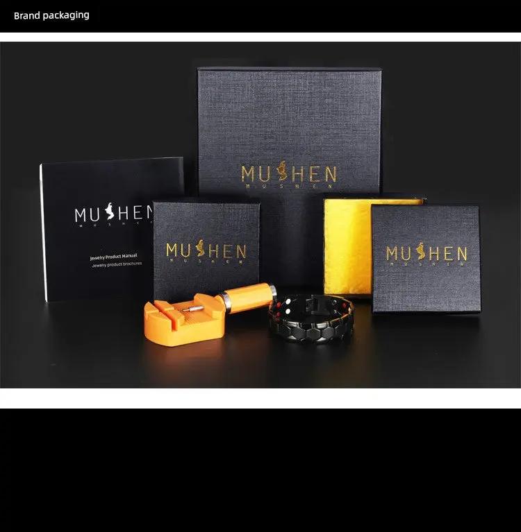 Magnet Improve Sleeping Fashion Rose Gold Couple Bracelet Men's and Women's Titanium Steel Diamond-Embedded Non-Fading Fancy Anti-Static Ai-TechWorld 