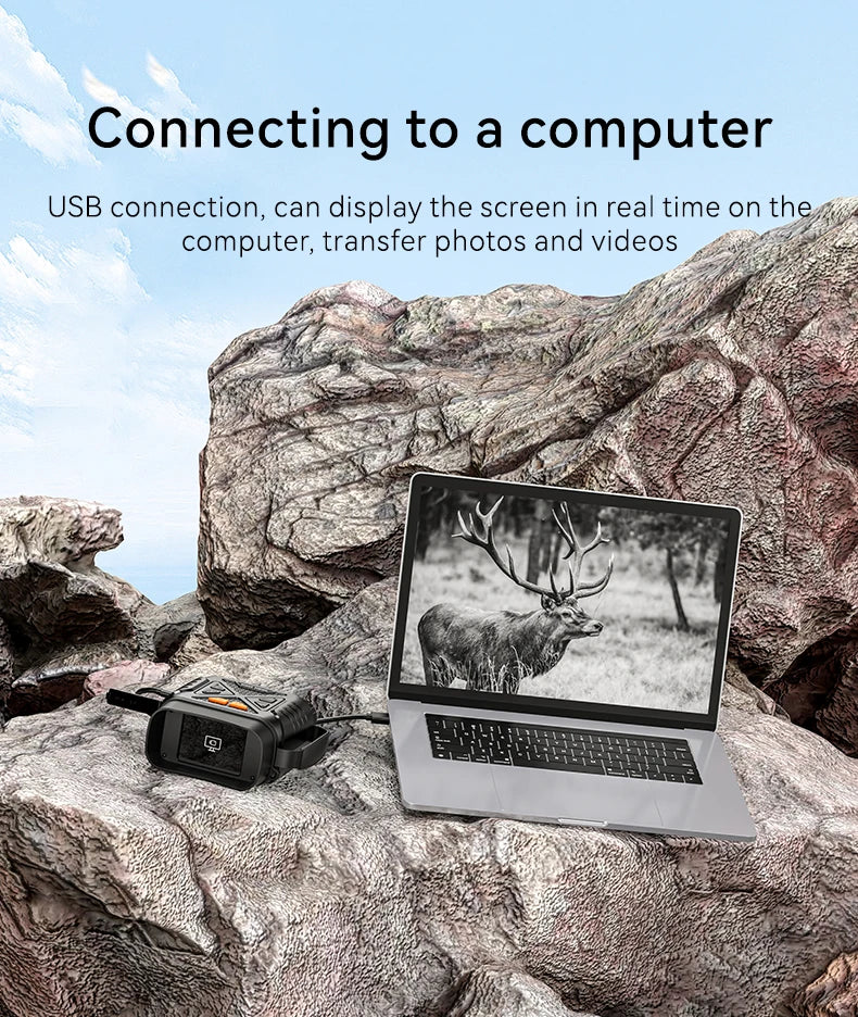 1080P Night Vision Binoculars 10x Digital 800m Full Dark Infrared Night Vision Telescope Goggles 2.8” Large Screen For Camping Ai-TechWorld 