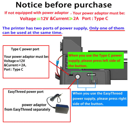 EasyThreed 3D Printer  Entry Level  Compatible with PLA TPU 1.75mm Filament  include Power Adaptor. Ai-TechWorld 
