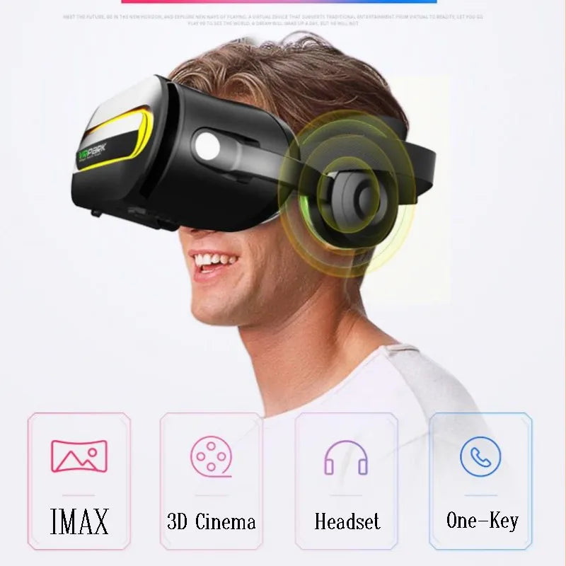 Original J60 4K Wireless Virtual Reality VR Glasses Stereo 3D Videos Google Cardboard Box Headset Helmet for Smartphone Max 6.7" Ai-TechWorld 