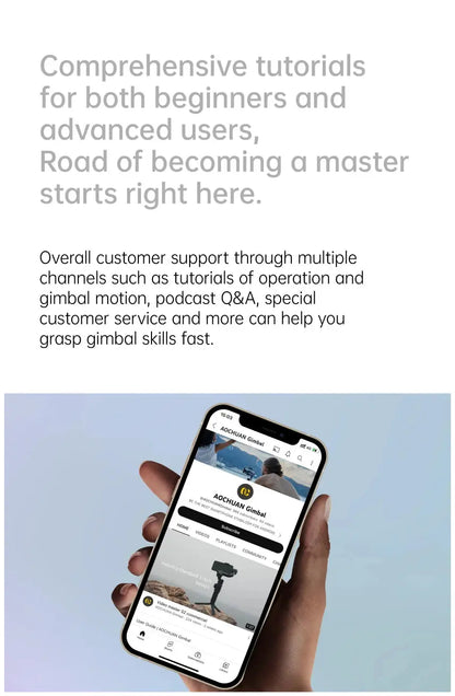 AOCHUAN Smart XE 3-Axis Handheld Gimbal Stabilizer for Smartphone iPhone Android Face Tracking Tiktok Vlog Live Streaming Ai-TechWorld 