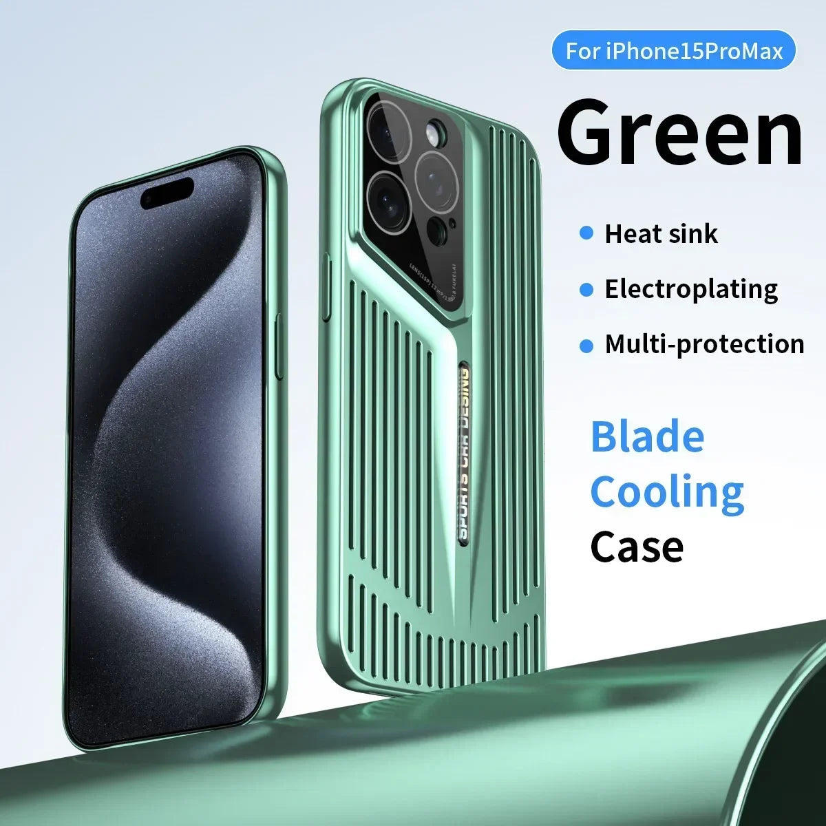 Comes With lLns Film Breathable Heat Dissipation Cooling Cases For iPhone 16 15 Pro Max 14 13 12 11 PC Hard Back Covers Ai-TechWorld 