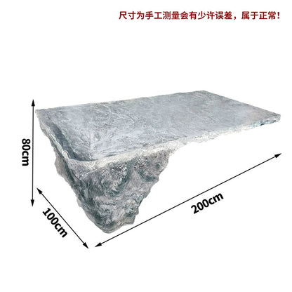 Premium Light Luxury Transparent Resin Hotel Front Desk Restaurant Villa Kitchen Partition Luminous Crystal Glacier Island Table Ai-TechWorld 