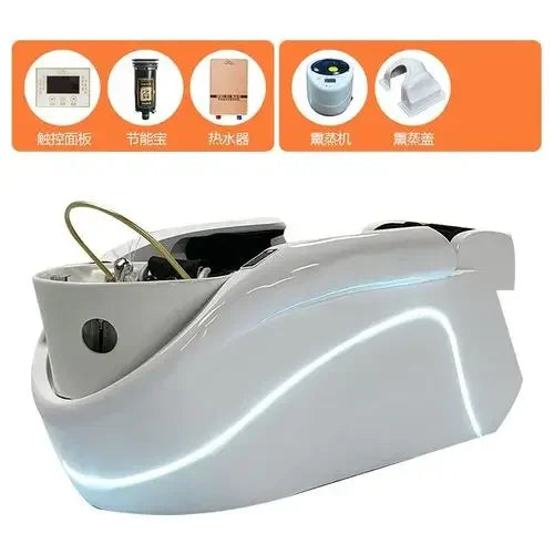 Professional Shampoo Chair Wash Hair Salon Head Spa Bed Shampoo Chair Stylist Luxury Electronic Massage Full Cadeiras Furniture Ai-TechWorld 