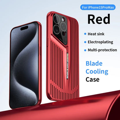 Comes With lLns Film Breathable Heat Dissipation Cooling Cases For iPhone 16 15 Pro Max 14 13 12 11 PC Hard Back Covers Ai-TechWorld 