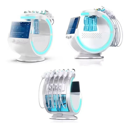 2025 Newest Profession 7 In 1 Smart Facial Cleansing Skin Analyze Deep Pore Vacuum Lift Anti-aging Beauty Machine Ice Blue Ai-TechWorld 