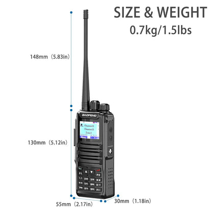 Baofeng 1701 Upgrade DM-1702 Openg GD77 GPS Dual Mode Analog And Digital Walkie Talkie Tier 1+2 Dual Time Slot VHF 136-174 UHF 4 Ai-TechWorld 