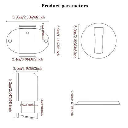 Adjustable Stainless Steel Door Stop Punch-free Strong Magnetic Anti-collision Door Stopper Invisible Bathroom Floor Door Stop Ai-TechWorld 